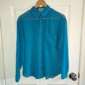 Sheer Blue Blouse